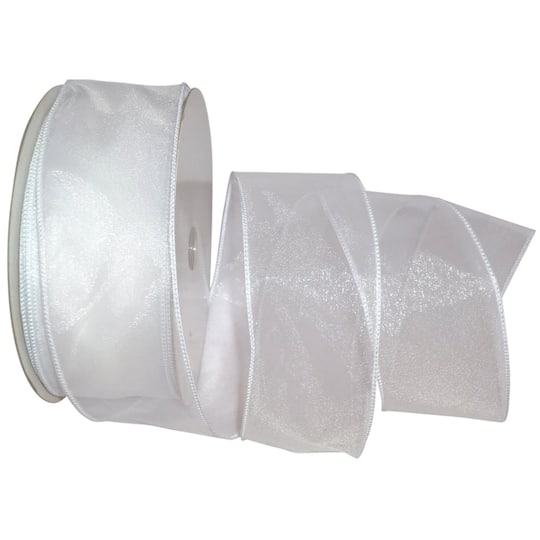 JAM Paper 2.5&#x22; Sheer Wired Ribbon